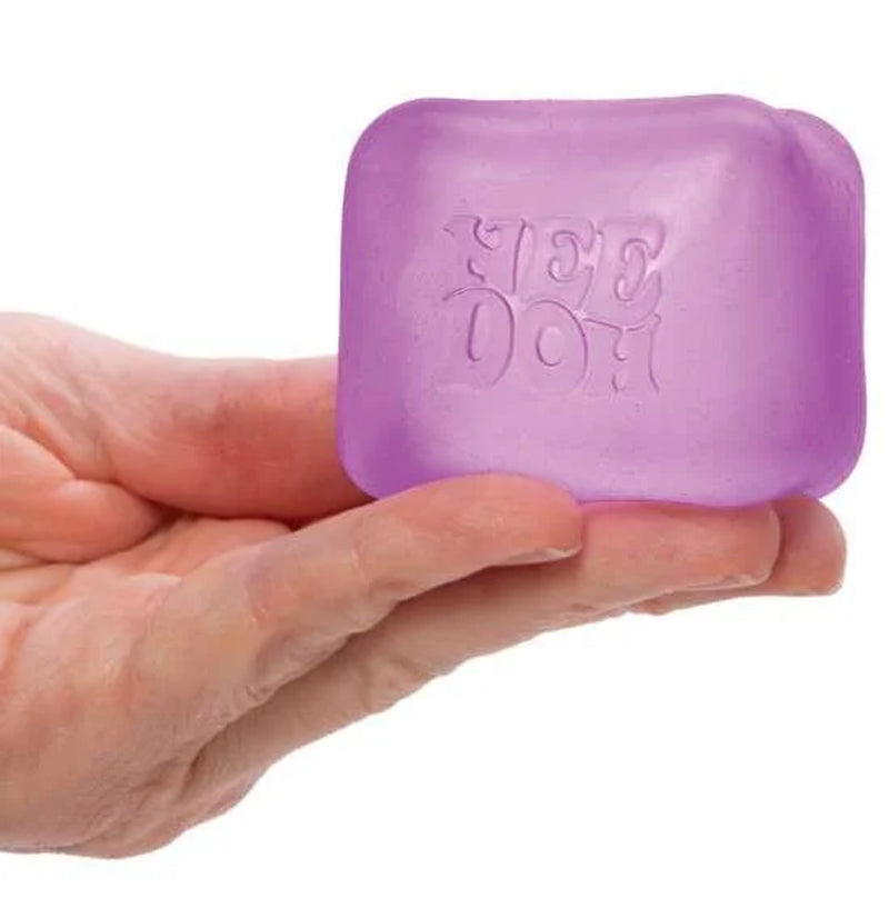 Schylling  Nice Cube Squish Toy, Ages 3+ (Purple), 1Ct