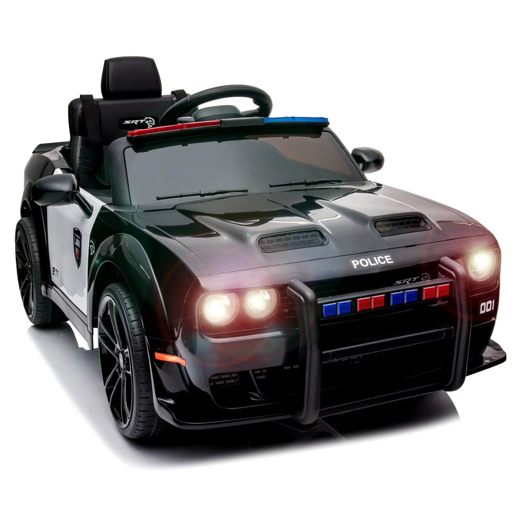 Kids Electric Car | Licensed Dodge Challenger Ride-On 12V Battery-Powered Vehicle with Remote, LED Lights, Bluetooth, MP3 for Boys and Girls,Christmas Gift for Kids