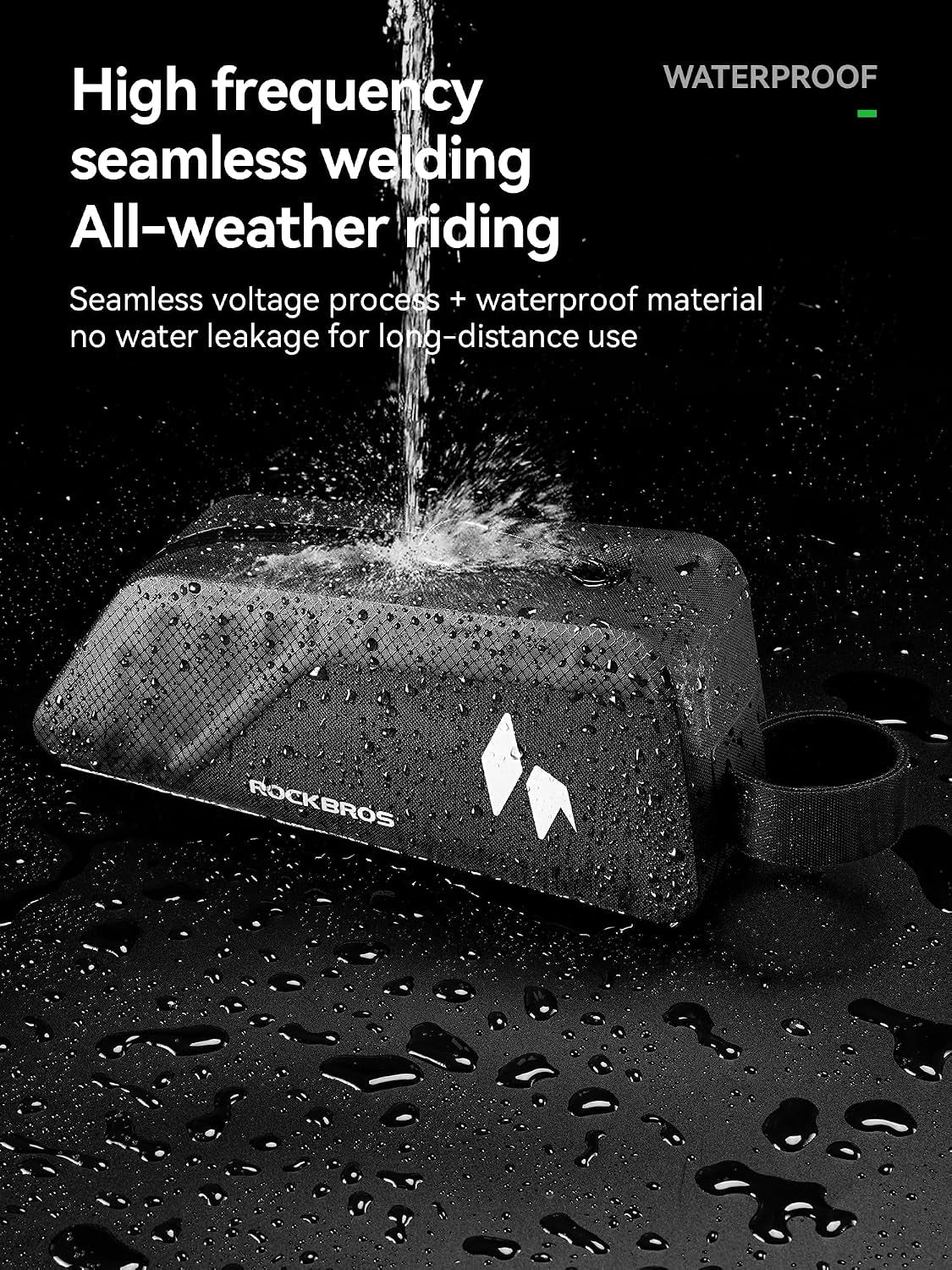 Top Tube Bike Frame Bag with Support Plate Waterproof Front Bag