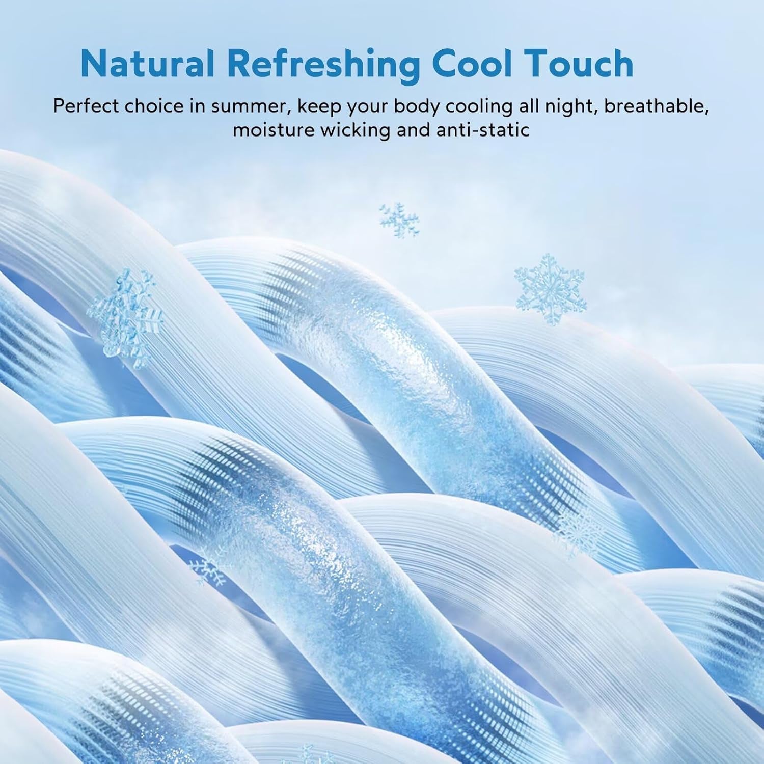 Cooling Blanket for Hot Sleepers Oversized Size, Blue 120"X120" | Dual-Sided Mica Nylon Cool, Q-Max 0.439 Instant Cool, Lightweight & Breathable for Night Sweats & Menopause, Machine Washable