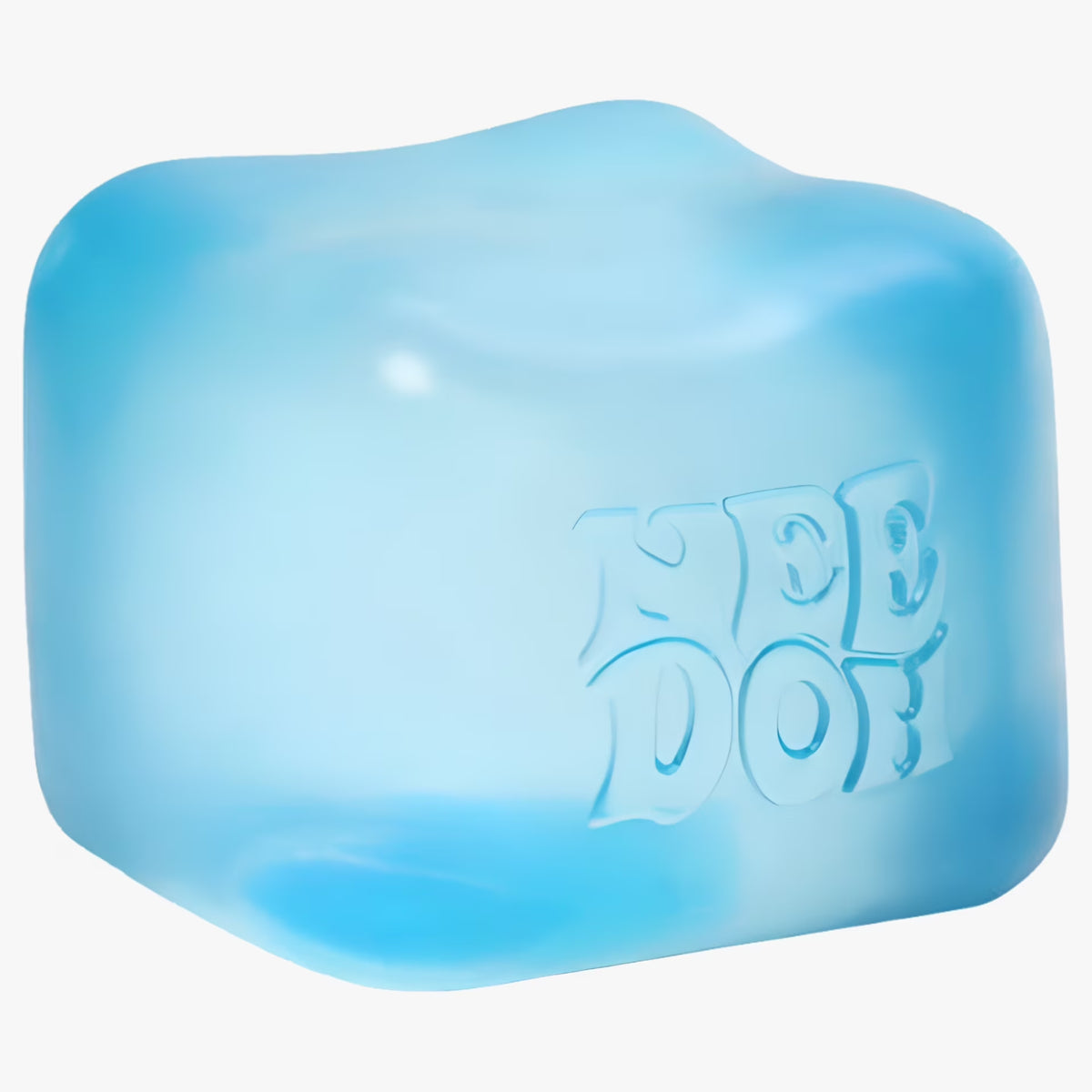 Nee Doh Nice Cube Squish Toy, Ages 3+ (Blue), 1Ct
