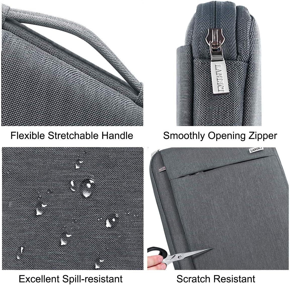 11.6 Inch Protective Laptop Sleeve for Surface Pro, Grey