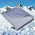 Cooling Blanket for Hot Sleepers Oversized Size, Blue 120"X120" | Dual-Sided Mica Nylon Cool, Q-Max 0.439 Instant Cool, Lightweight & Breathable for Night Sweats & Menopause, Machine Washable