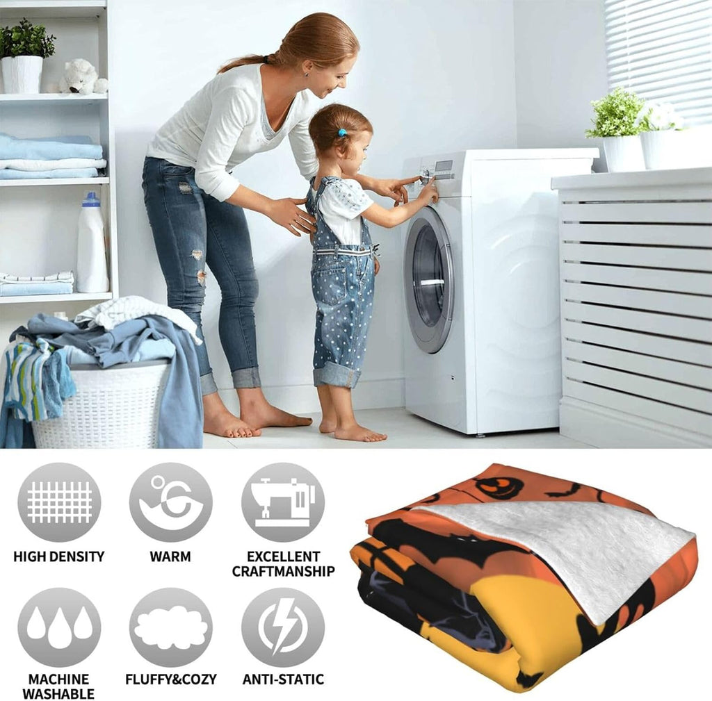 Cute Halloween Blankets for Kids/Adults, Spooky Blanket for Boy/Girls/Toddler, Throw Blanket for Couch 40"X 60"