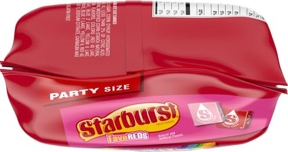 SKITTLES Original, SKITTLES Wild Berry & STARBURST Original and STARBURST Favereds Fun Size Chewy Candy Variety Bag, Party Size, 20.13 Oz Bulk Bag (Pack of 2)