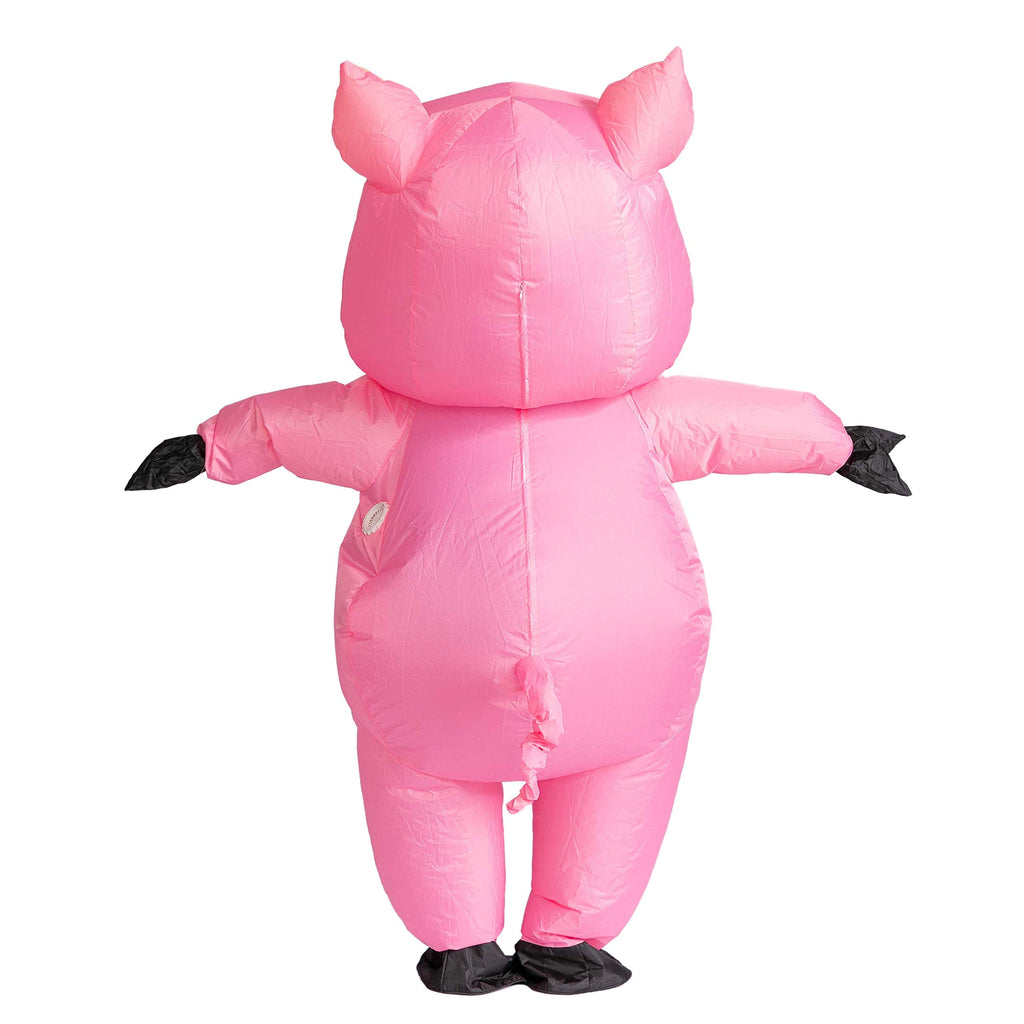 Adult Inflatable Pig Costume, Air Blow up Pink Piggy Inflatable Costume for Halloween Party, Cosplay, Role Play and Themed Dress Up