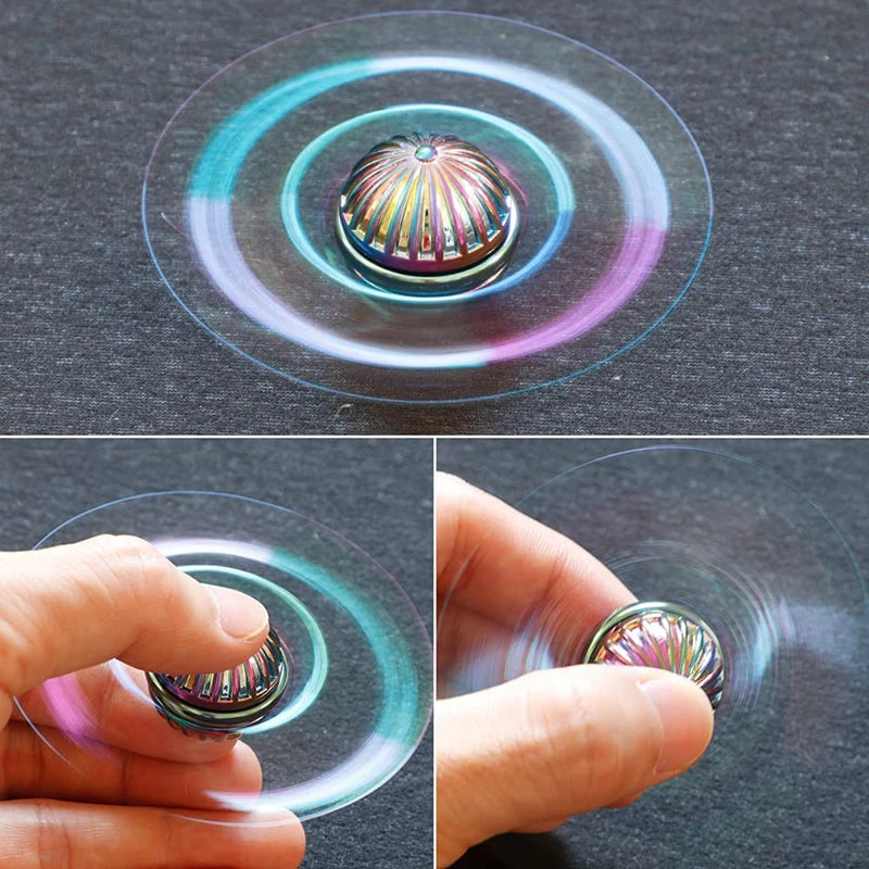 EDC Fingertip Spinning Gyroscope Fidget Spinner anti Stress Toys for Kids & Adults Rotating Metal Orb Desktop Stress Relief Toy