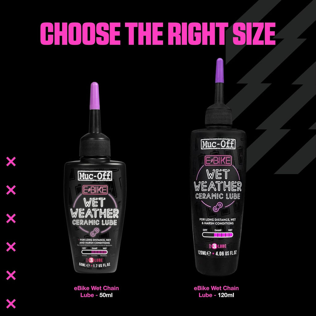 Ebike Wet Weather Chain Lube - Ceramic Coating Bike Chain Oil for Electric Bikes - Ultra Durable, Reduces Friction, Waterproof Protection - 50Ml | Ceramic Coating Bike Chain Oil for Electric Bikes, Ultra Durable, Reduces Friction, Waterproof Protection