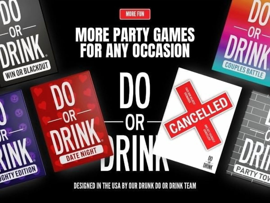 Blackout Tower Game Night Drinking Games for Adults with 54 Blocks and Challenges