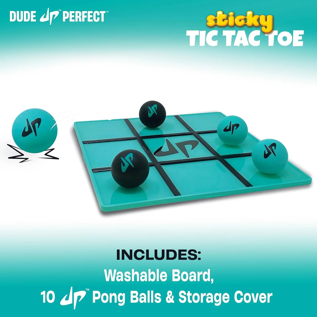 Sticky Tic Tac Toe, Kids Tabletop Activity, for Family Game Night, Perfect for a Gift and Parties, 2 Players, Ages 4+