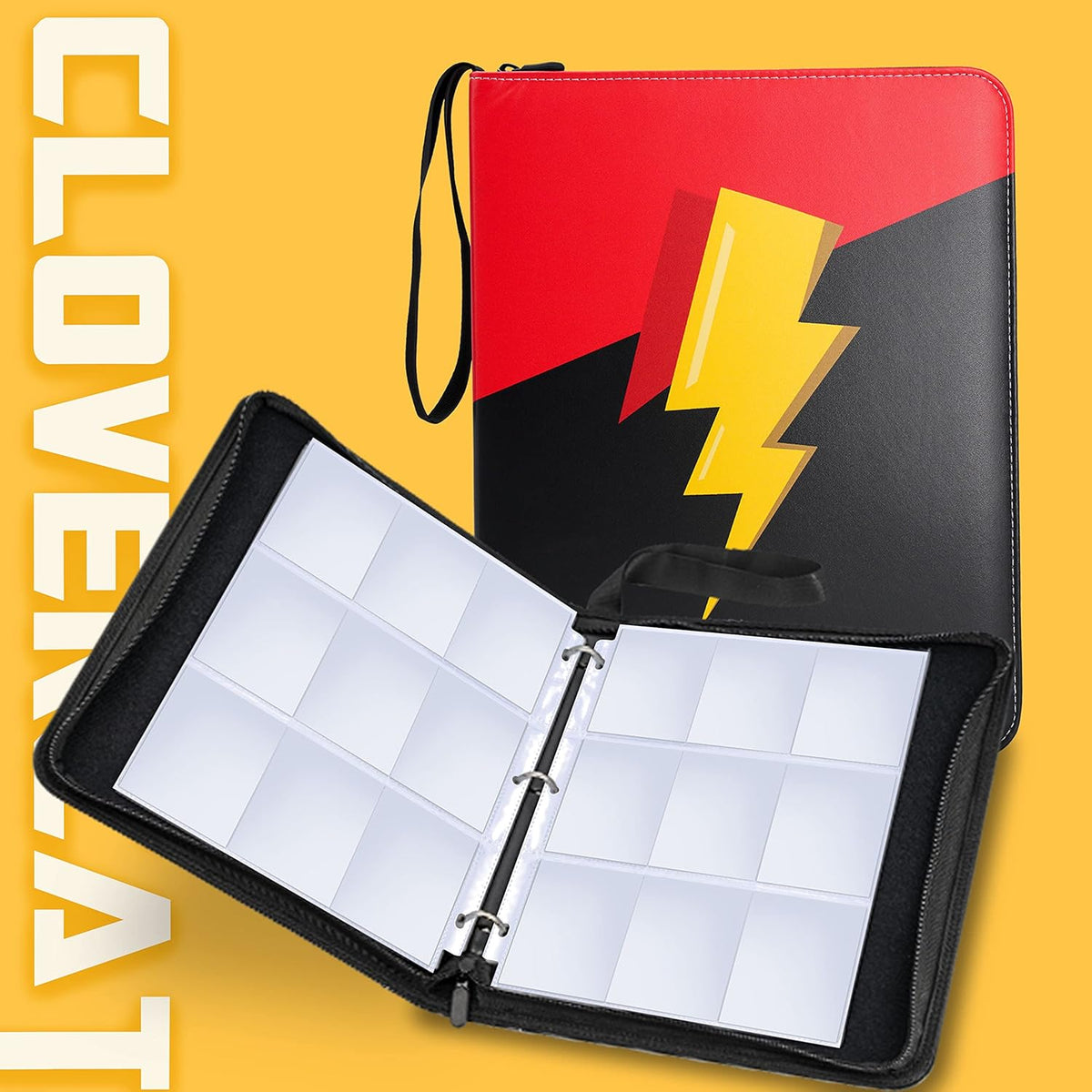 9 Pocket Waterproof Trading Card Binder, Trading Album Display Holder, Expandable, 720 Double Sided Pocket Album, Compatible with Yugioh, MTG and Other TCG Cards
