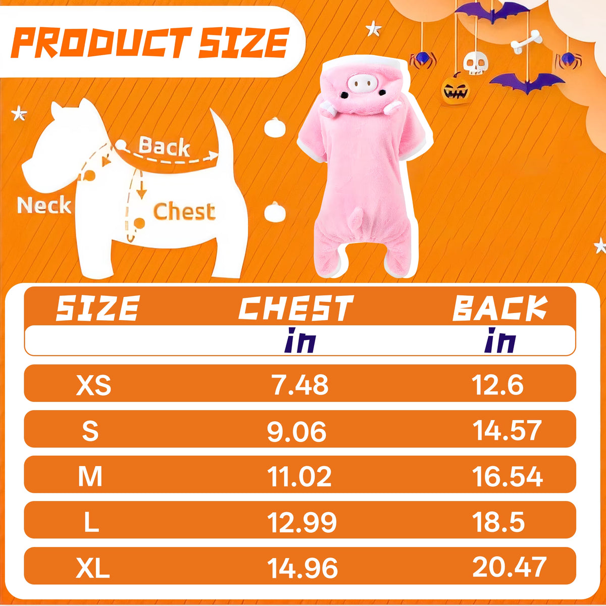 Dog Halloween Costumes,Whimsical Pet Halloween Costumes,Coral Fleece Little Pig Large Dog Halloween Costumes,Style1,Xl