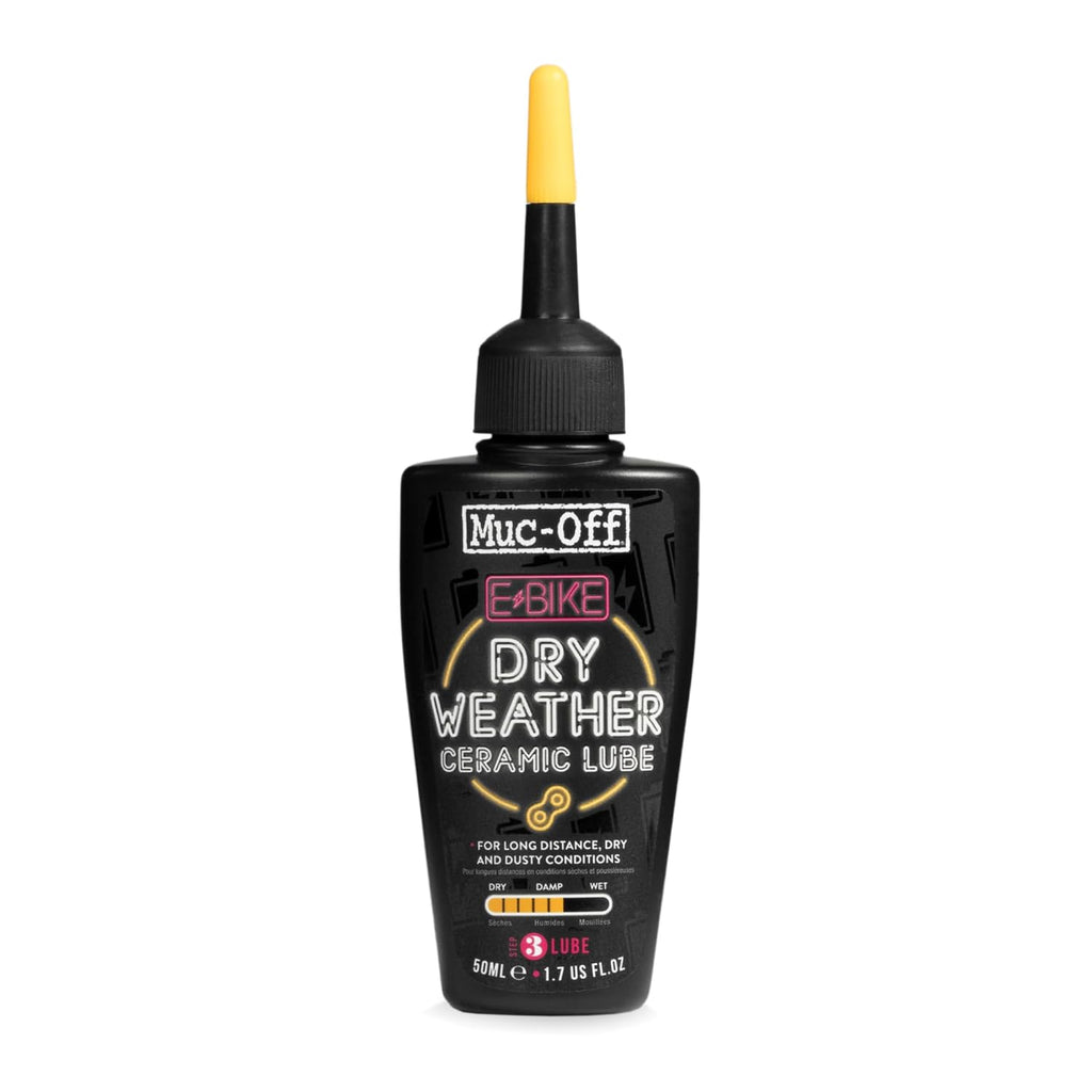 Ebike Dry Chain Lube, 1.7 Fl Oz - Bike Lube, Bike Chain Oil, Chain Wax for Dry Weather Conditions - Bike Lubricant for Electric Bikes | Ceramic Coating Bike Chain Oil for Electric Bikes, Reduces Friction and Excels in Dry Conditions