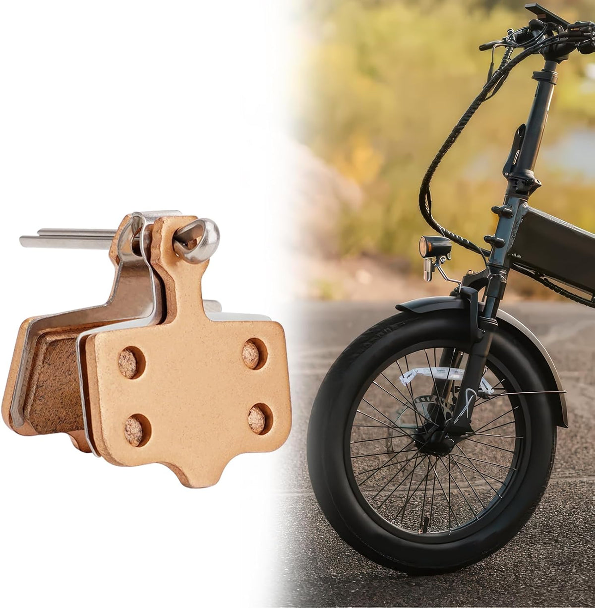 Brake Pads for Lectric XP Trike/Xpeak/Xpress/Xpedition/Xp Lite/Xp, Sintered Copper-Based Rear Front Disc Brake Pads, Sturdy Durable Electric Bike Brake Pads, E-Bike Accessories for Lectric