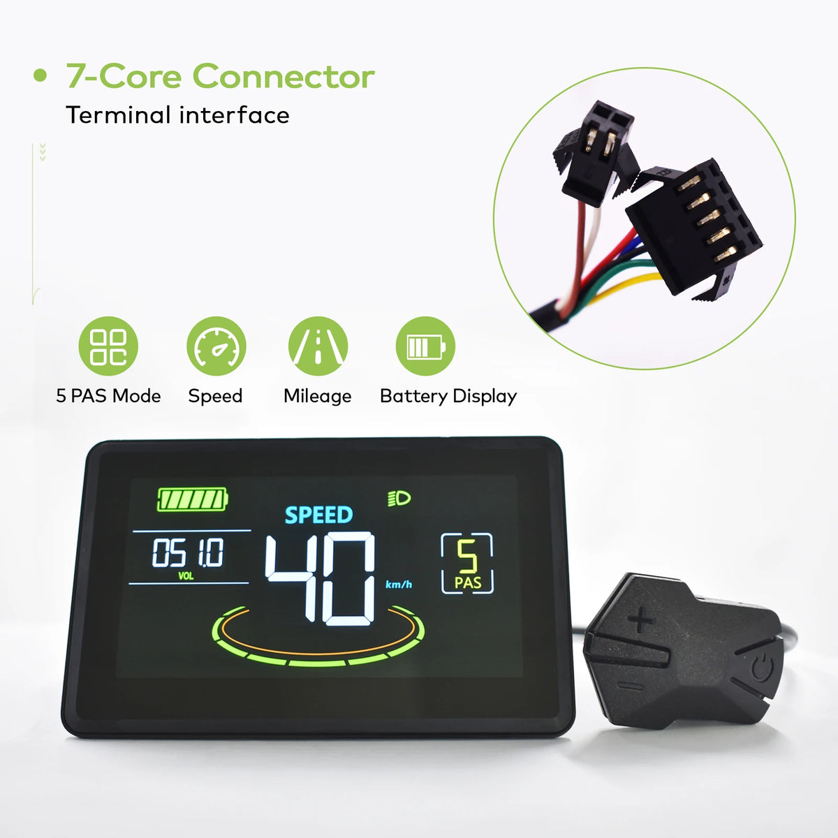 H6C Bicycle Computer Large Screen Led Cycling Computer Odometer Accurate Waterproof Bicycle Speedometer E Bike Accessories