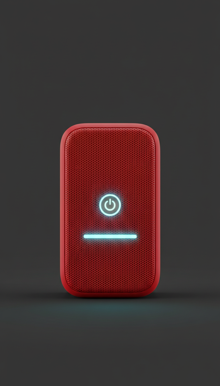 Electric red bluetooth speaker